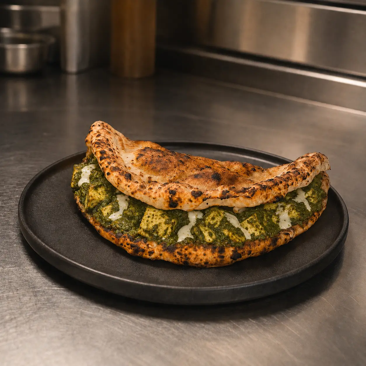 Palak Paneer Lifafa at FOMO Tampa